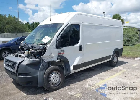 2020 Ram Promaster 2500 High Roof 159 Wb из США, поврежденный, VIN 3C6TRVDG3LE101219